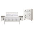 thumbnail image 2 of Alaterre Furniture Windsor 4-Piece Bedroom Set with Slat Full Bed, 2 Nightstands, and 5-Drawer Chest, Driftwood White, 2 of 3