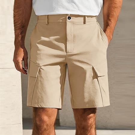 Fwqbns Men s Hiking Cargo Shorts Quick Dry Lightweight Casual Shorts with Multi Pockets Breathable Outdoor Bottoms Perfect for Golf Fishing Camping Workout