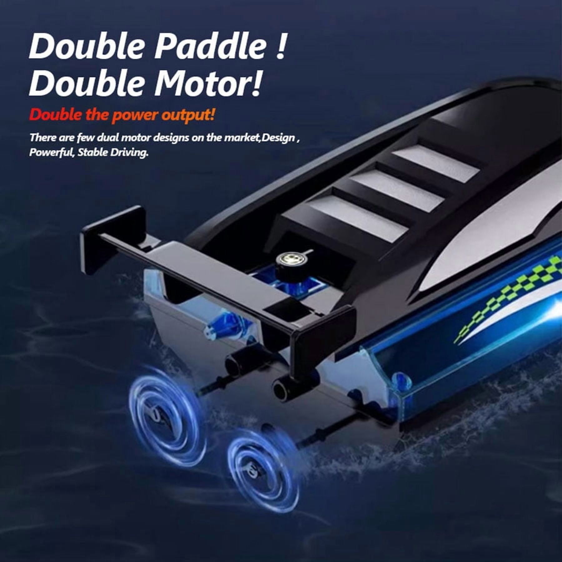 RC Boat with Motor, Funtogether Toys, A3503 Brushless RC Boat, High-Speed 10km/h, 20min Battery