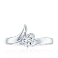 thumbnail image 4 of Rosec Jewels Lab Grown Diamond Designer Engagement Ring, 0.6 Carat, EF-VS Grade, 18K White Gold, US 6.50, 4 of 8