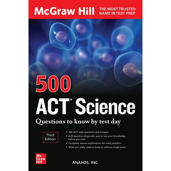 500 ACT Science Questions to Know by Test Day, Third Edition, (Paperback)
