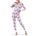 thumbnail image 4 of Fruit of the Loom Women's and Women's Plus Long Underwear Waffle Thermal Union Suit, 4 of 13