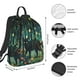 thumbnail image 2 of Disketp Mystical Black Cat Fireflies Mochila Ligera e Impermeable, Mochila de Día Resistente para Viajes, Senderismo y Uso Diario para Hombre y Mujer, 2 of 7