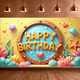 thumbnail image 3 of Marine Theme Birthday Party Banner Decorative Design Banner for Birthday Party Kids Event Celebration, 3 of 9