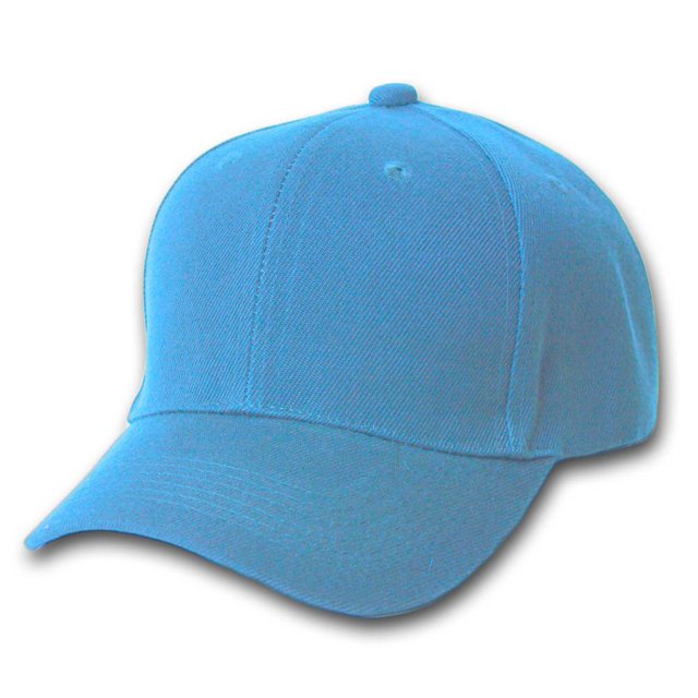 Curve Bill Adjustable Baseball Cap, Sky Blue