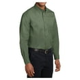 thumbnail image 4 of Mens Tall Long Sleeve Cotton/Polyester Easy Care Shirt Clover Green 4X-Large Tall, 4 of 6