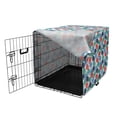 thumbnail image 3 of Fish Dog Crate Cover, Simple Colorful Cartoonish Piranha Pattern, Easy to Use Pet Kennel Cover Small Dogs Puppies Kittens, 7 Sizes, Multicolor, by Ambesonne, 3 of 6