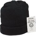 thumbnail image 2 of HLONK Wool Watch Cap Beanie  100% Wool  Military Style  Made in USA  One Size  Black  Single, 2 of 3