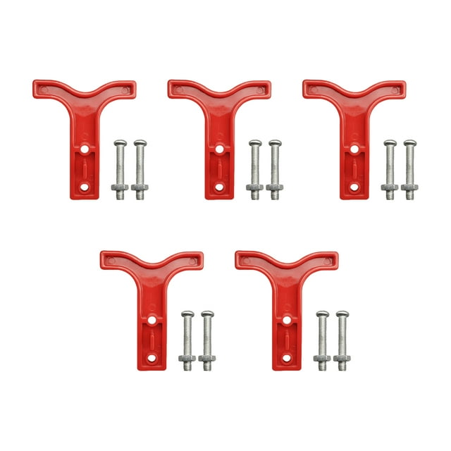 QualitChoice Poignée Durable Tête de Charge pour Chariot Élévateur Électrique Connecteur pour Prise Type Adapté 120A Rouge 5 Pcs