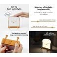 thumbnail image 5 of Toast Night Light with with USB Charging and Timer, Decor Sleep Lamp for Girls Boys Women Bedroom, Cute Silicone Night Light with Touch Sensor（Snooze Face）, 5 of 9