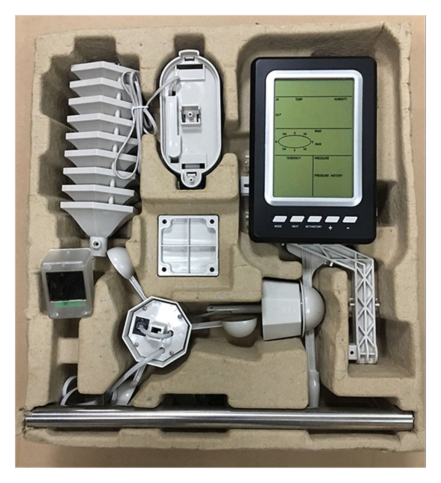 Multifunctional Solar Small Home Weather Station, Weather Forecast Machine, Wireless Temperature And Humidity ,Easy to Operate