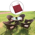 thumbnail image 4 of Cojín de banco Sunnimix de asiento para jardín rojo, 4 of 8