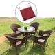 thumbnail image 4 of Cojín de banco Sunnimix de asiento para jardín rojo, 4 of 8