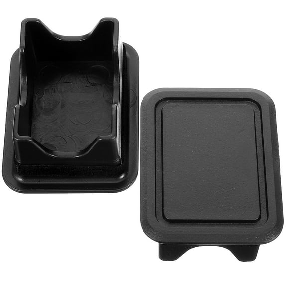 OUNONA 1Pair Black Replaceable Truck Bed Stake Pocket Cover for RAM 1500 Truck Bed Rail Accessory