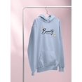 thumbnail image 3 of Beauty Lettering With Daisy  Hoodie Women -Image by Shutterstock, Female XX-Large, 3 of 4