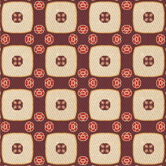 Ahgly Tapis d'Intérieur Lavable en Machine Carré Transitionnel Orange Pastel, 7 Pieds Carré