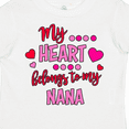 thumbnail image 4 of Inktastic My Heart Belongs to My Nana Boys or Girls Toddler T-Shirt, 4 of 5