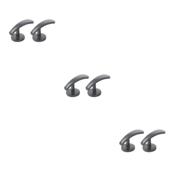 Naiovety ¡2 uds gancho de pared de gancho de Metal montado! soporte de cortina de gancho colgante negro Type1 NO1