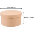 thumbnail image 4 of HUGFEGWE Gift Box for Presents Round Paper Box Multipurpose DIY Box Biscuit Case Gift Packaging Box for Party Crafts Cookies Pastries, Size M U2537-26817, 4 of 7