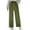 *Army Green, variant on ClodeEU Cropped Wide Leg Pants For Women,High Waist Baggy Pants, Straight Trousers with Pockets Khaki,Womens Plus S