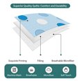 thumbnail image 5 of 3 Pieces King Quilt Set,Blue Polka Dot Watercolor Soft Bedding Sets with 1 Quilt & 2 Pillow Shams,Summer Ocean Style Summer Bedspread Lightweight Coverlet Comforter for All Season, 5 of 6