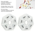 thumbnail image 3 of 2 Times A Day Medicine Organizer For Pill Box For Holder Medication Rack Travel Dispenser Weekly Medicine For Organizer Dispensing Small, 3 of 8