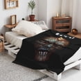 thumbnail image 3 of Tool Band Soft Blanket Fuzzy Fleece Anti-pilling Flannel Throw Blanket Decor Sofa Bed Blanket 40x60in, 3 of 7