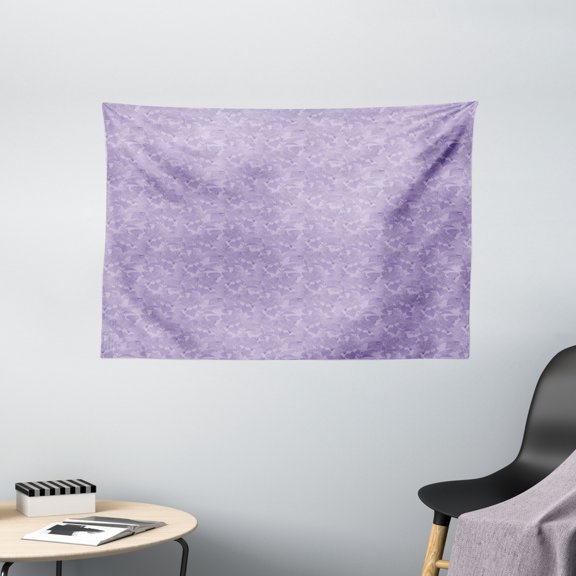 Lilac Tapestry, Romantic Syringa Flower Bouquets Picture Fresh Botanical Garden in Early Spring Season, Wall Hanging for Bedroom Living Room Dorm Decor, 60W X 40L Inches, Lilac, by Ambesonne