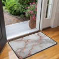 thumbnail image 2 of Gray Rose Gold Marble Pattern Door Rugs,Washable Non Slip Door Mats Indoor,Decorative Door Mats,Entry Mat Indoor for Entrance,Bedroom,Kitchen,Bathroom,30"x17", 2 of 6