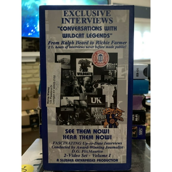 RARE KENTUCKY BASKETBALL VHS - Converstions With Wildcat Legends 2 VHS