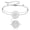 layered silver, variant on Tetragrammaton Pentagram Bracelet YHVH YHWH Jehovah Double, Crystal, Style C8751