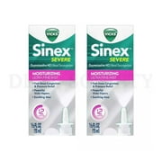 Lot of 2 - Vicks Sinex Severe Moisturizing Ultra Fine Mist Nasal Spray 265 Sprays