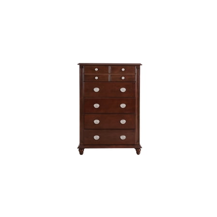 5-Drawer Chest - Real Wood Veneer, Dovetail Drawers, Fully Assembled Storage