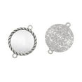 thumbnail image 3 of 10 Pieces Fit 25mm Sided Hanging Classical Cabochon Base Setting For DIY Necklace Bracelet Jewelry Findings, 3 of 8
