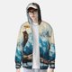 thumbnail image 2 of Balery Iceberg Bald Eagle Sudadera ligera de manga larga con capucha y protección solar UPF 50+ para hombre y mujer, ideal para pesca y running-Small, 2 of 7