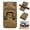 Brown, variant on Hidden Pocket Travel Wallet, 3-in-1 Foldable Under Clothing Money Holder for Passport Cash Cards
