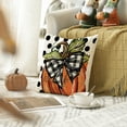 thumbnail image 5 of Sm:)e Polka Dot Pumpkin Fall Throw Pillow Cover 18x18 Inch Set of 2, Seasonal Autumn Thanksgiving Harvest Decoration for Home Sofa Couch, 5 of 7