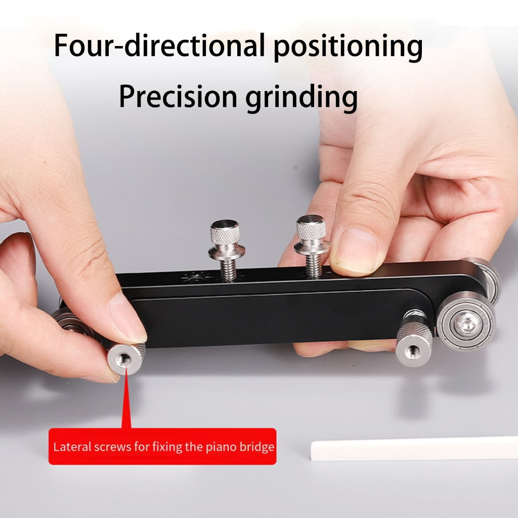 Professional Guitar Nut Slotting Tool Aluminum Alloy For Precise Bridge Adjust