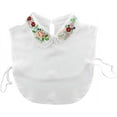 thumbnail image 2 of CAILDANL Lace Chiffon Detachable Blouse False Collar Embroidery Flower Fake Half Shirt Collar for Women, 2 of 7