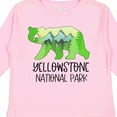 thumbnail image 4 of Inktastic Yellowstone National Park Mountains and Bear Shape Boys or Girls Long Sleeve Toddler T-Shirt, 4 of 5