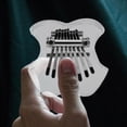 thumbnail image 5 of WHAMVOX Transparent Acrylic Kalimba Mini Thumb Piano 8 Keys Portable Finger Instrument for Beginners and Kids, 5 of 8