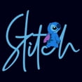 thumbnail image 2 of Women's Lilo & Stitch Alien Signature Graphic Tee Navy Blue Small, 2 of 4