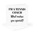 thumbnail image 5 of 3drose, Im a Tennis Coach What Makes You Special, 12 Greeting Cards with Envelopes, 5 of 7
