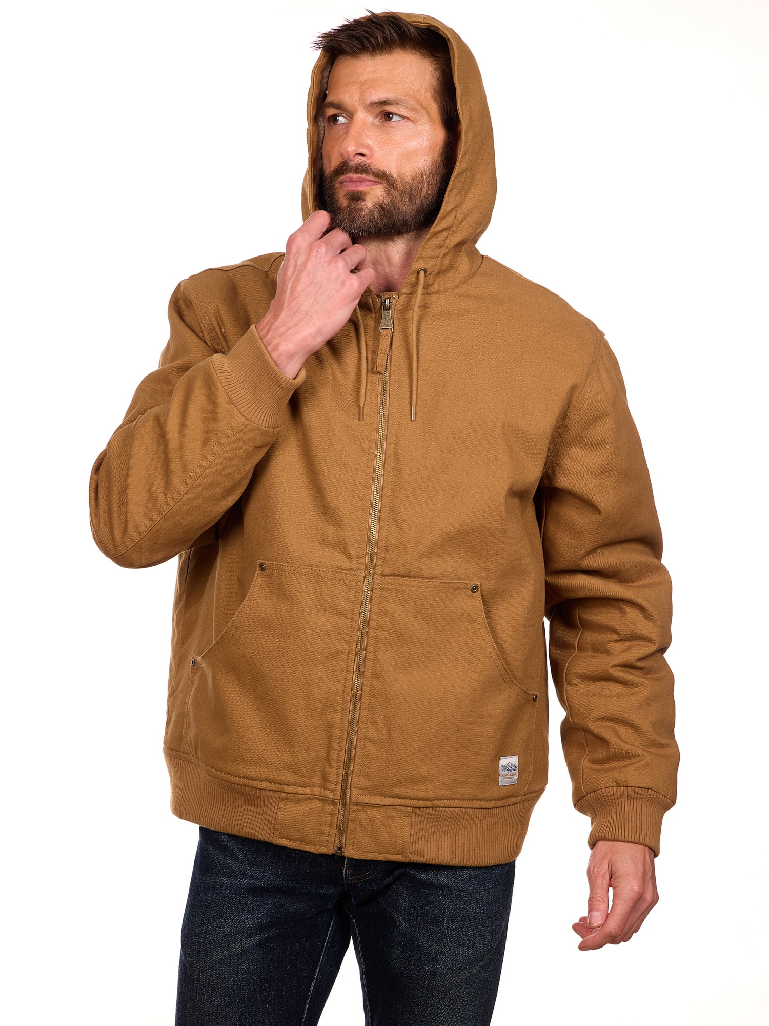 Bass Creek Outfitters Men's Duck Canvas Sherpa Lined Jacket, Sizes M-3XL