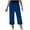 Blue, variant on Jalioing Kids Capris Casual Wide Leg Elastic Waist Loose Crop Pants Boys Girls Summer Capri Pants with Pocket