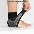 thumbnail image 3 of Ankle Brace with Fastener Tape Breathable Sweat Absorption Elastic Injury Recovery Ankle Compression Support Strap-Right Foot,L, 3 of 8