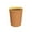 Yellow, variant on KQJQS Faux Leather Trash Can with Pressure Ring - 9L Large Capacity Open Top Waste Bin for Kitchen Bathroom Office, Anti-Slip Garbage Bag Holder