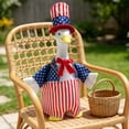 thumbnail image 7 of AZXY Porch Goose Outfits for 20 Inch Large Statues, Patriotic 4th of July Costume with Matching Top Hat and Bow Tie, Stars and Stripes Design for Independence Day Outdoor Yard, Garden Decorations, 7 of 7
