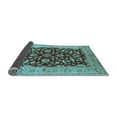 thumbnail image 2 of Ahgly Company Indoor Round Oriental Light Blue Industrial Area Rugs, 4' Round, 2 of 4
