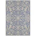 thumbnail image 1 of Couristan 21063143020037T 2 x 3 ft. 7 in. Monaco Summer Quay Rug - Ivory & Sapphire, 1 of 1